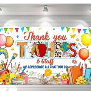 Colorful Teacher Appreciation Banner